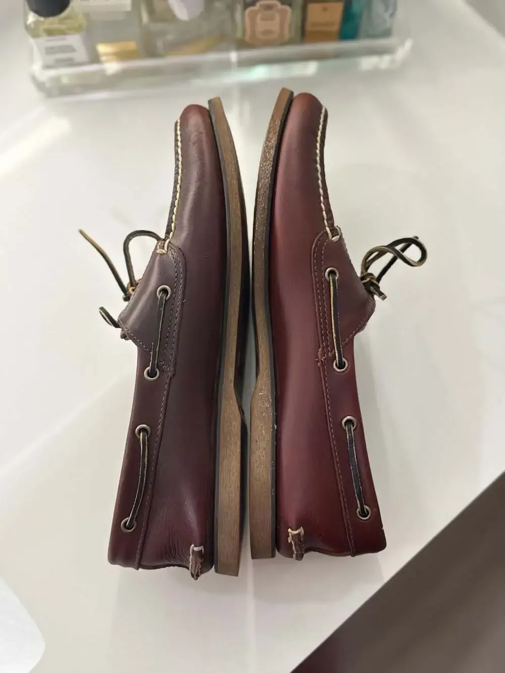Timberland Classic 2-Eye Boat Shoes in Medium Brown Full Grain
